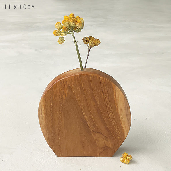 Wooden Suar  Dried Flower Vase