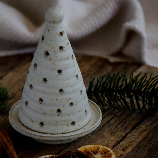 Ceramic Christmas Tree Tealight Holder