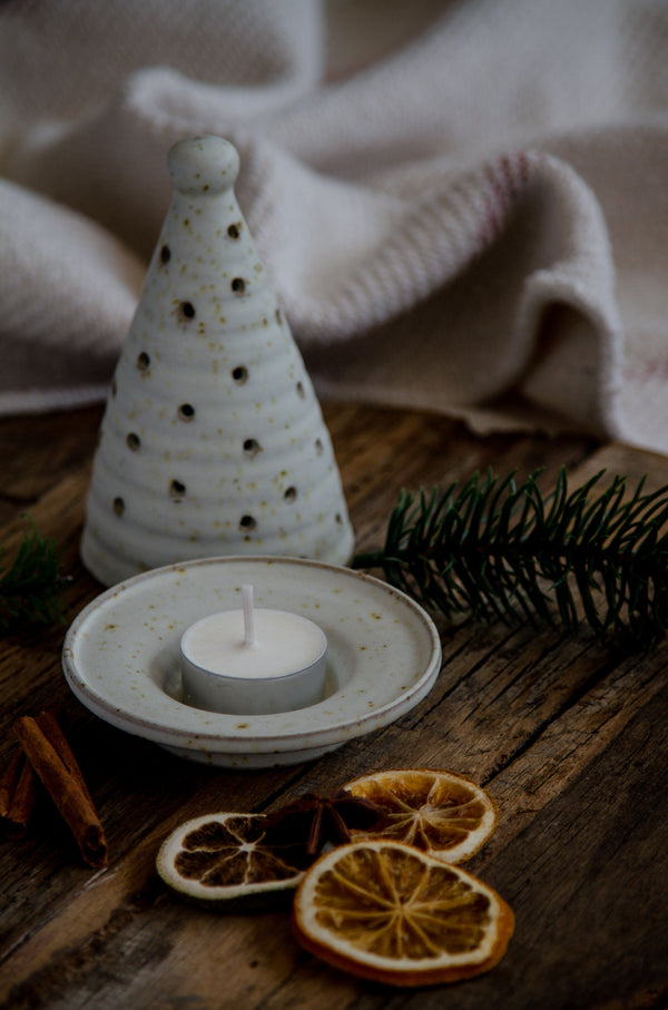 Ceramic Christmas Tree Tealight Holder