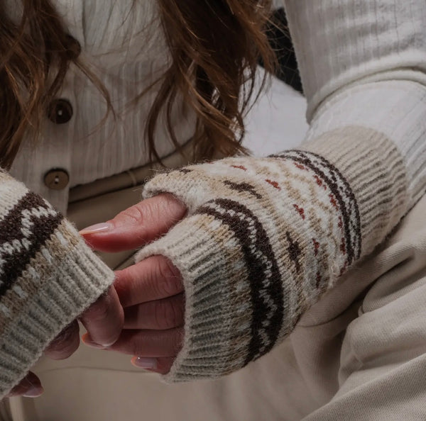 Nordic Fingerless Gloves/ Wrist Warmers