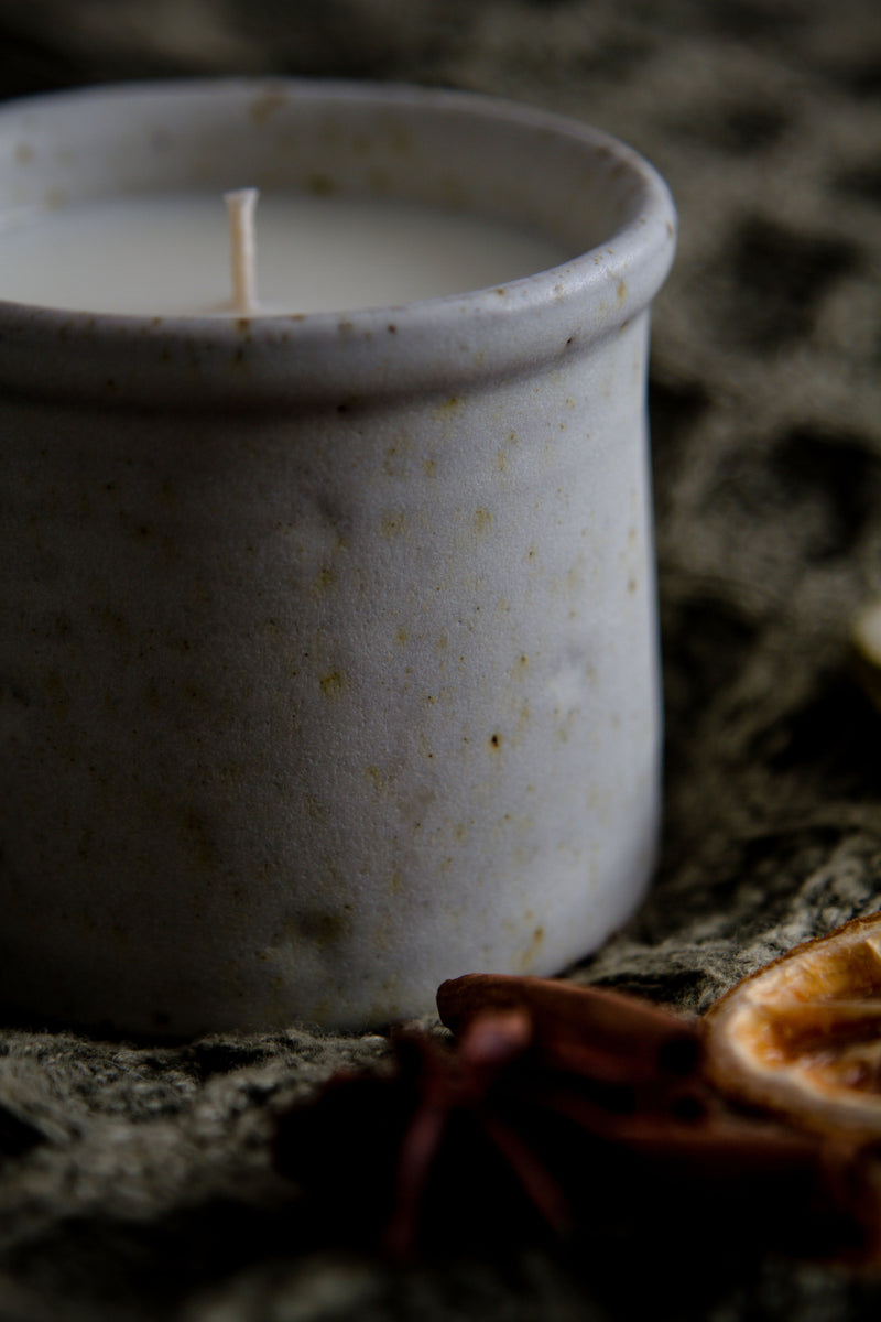 Ceramic A/W Star Candle Pot