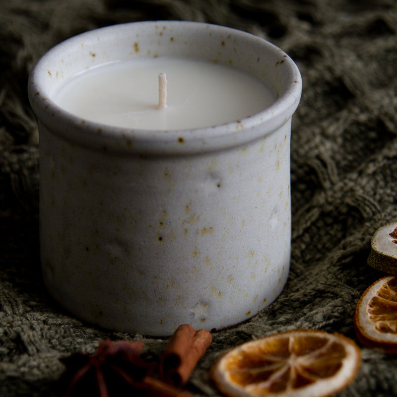 Ceramic A/W Star Candle Pot