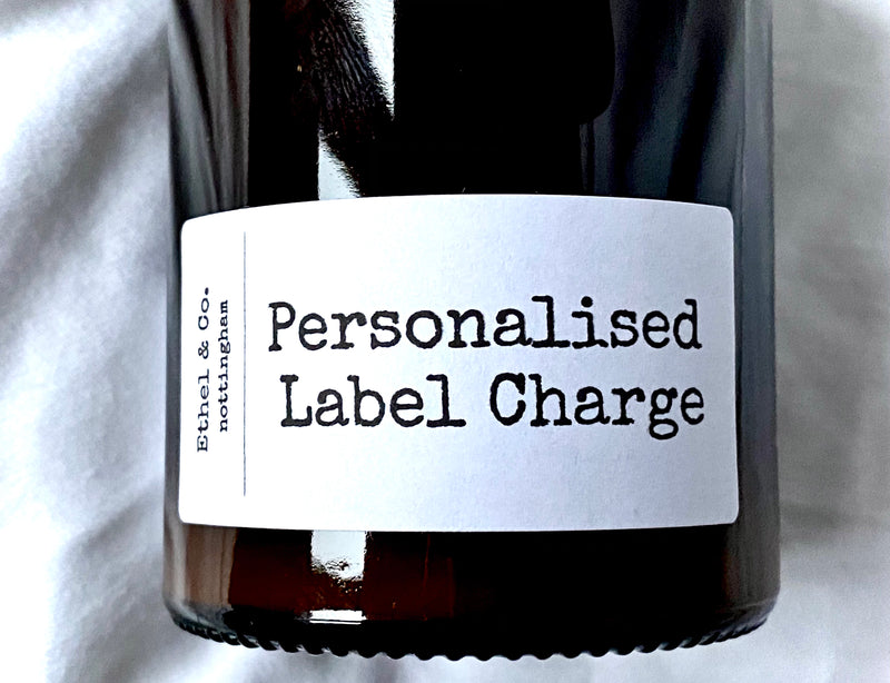 Personalised Label Charge Double Candle